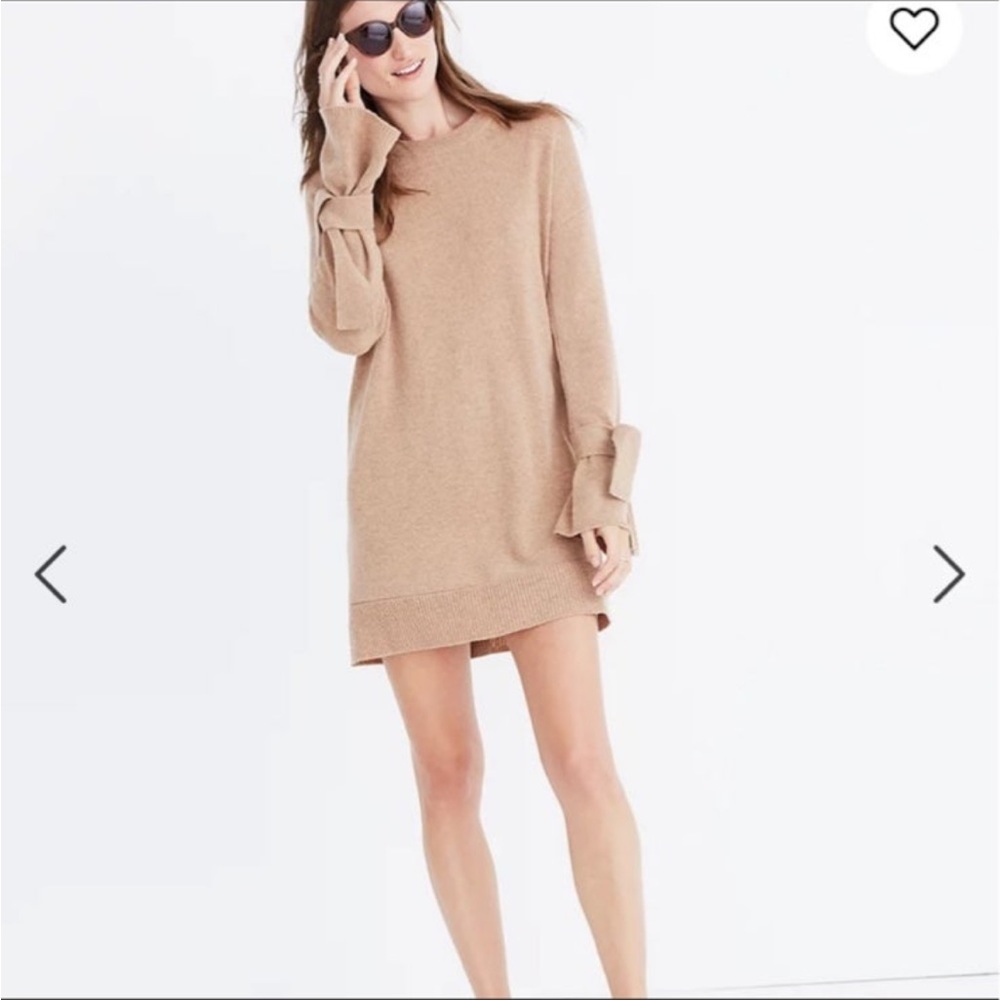 Madewell Long Sleeve Sweater Dress 100% Wool size small